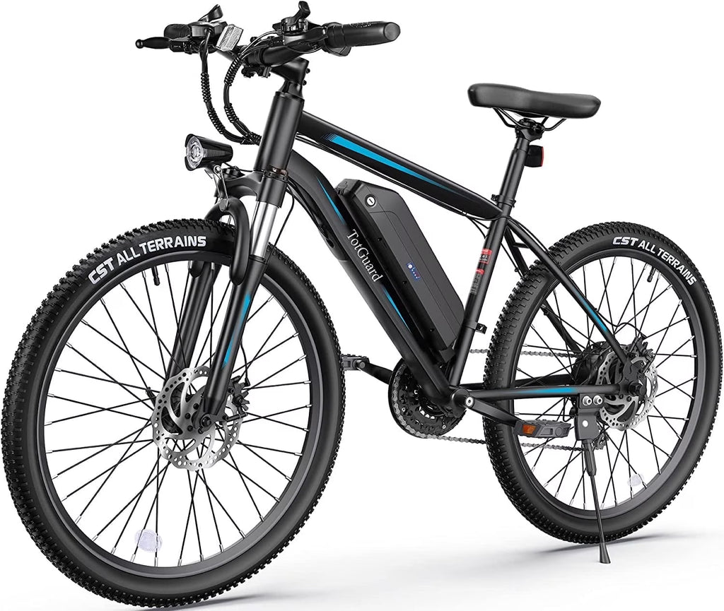 TotGuard Electric Bike for Adults 27.5" E-Bike with 500W Motor, Electric Mountain Bike with 48V 10Ah Battery, Lockable Suspension Fork, Shimano 21 Speed Gears UL2849