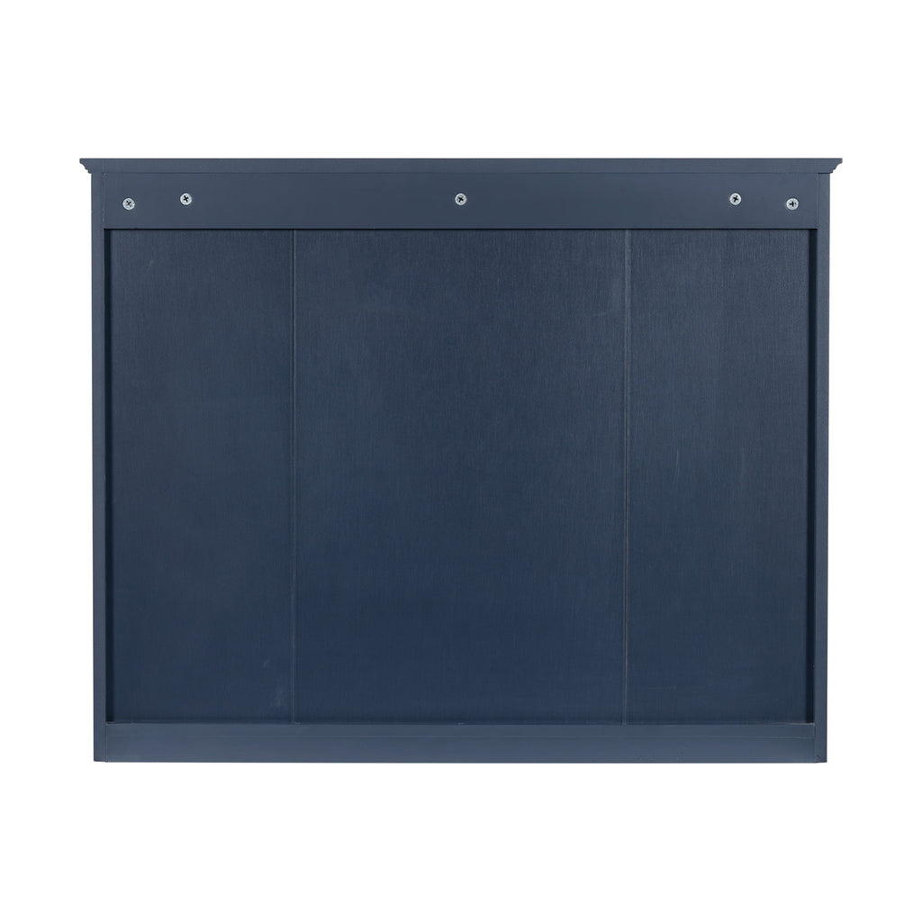 Furvclv Bathroom Wall Mirror Cabinet Modern Wall Mounted Cabinet Storage Organizer With Single Mirror Door 6 Open Shelves
