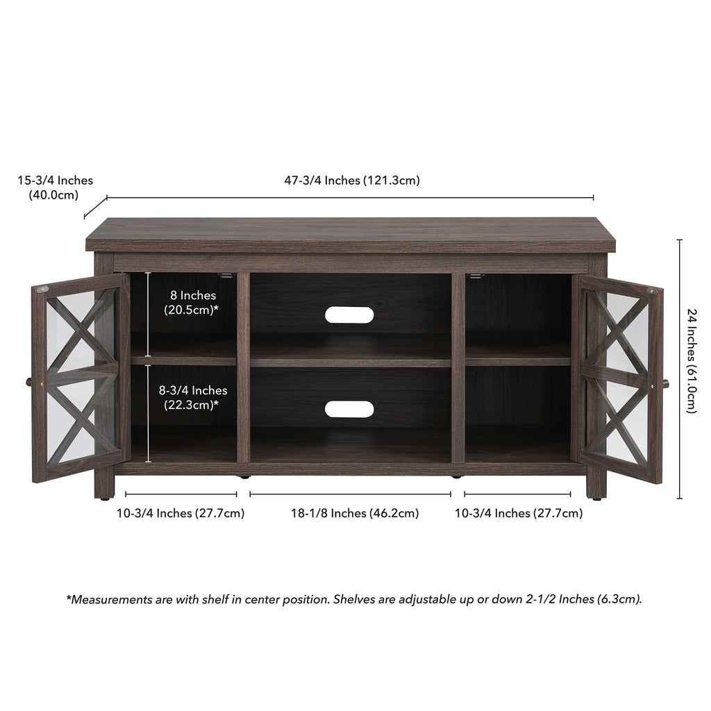 Evelyn&Zoe Colton TV Stand for TV's up to 55", White