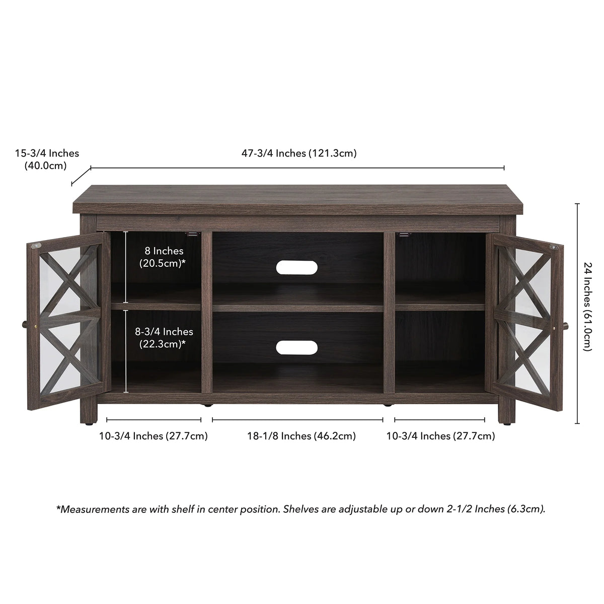 Evelyn&Zoe Colton TV Stand for TV's up to 55", White