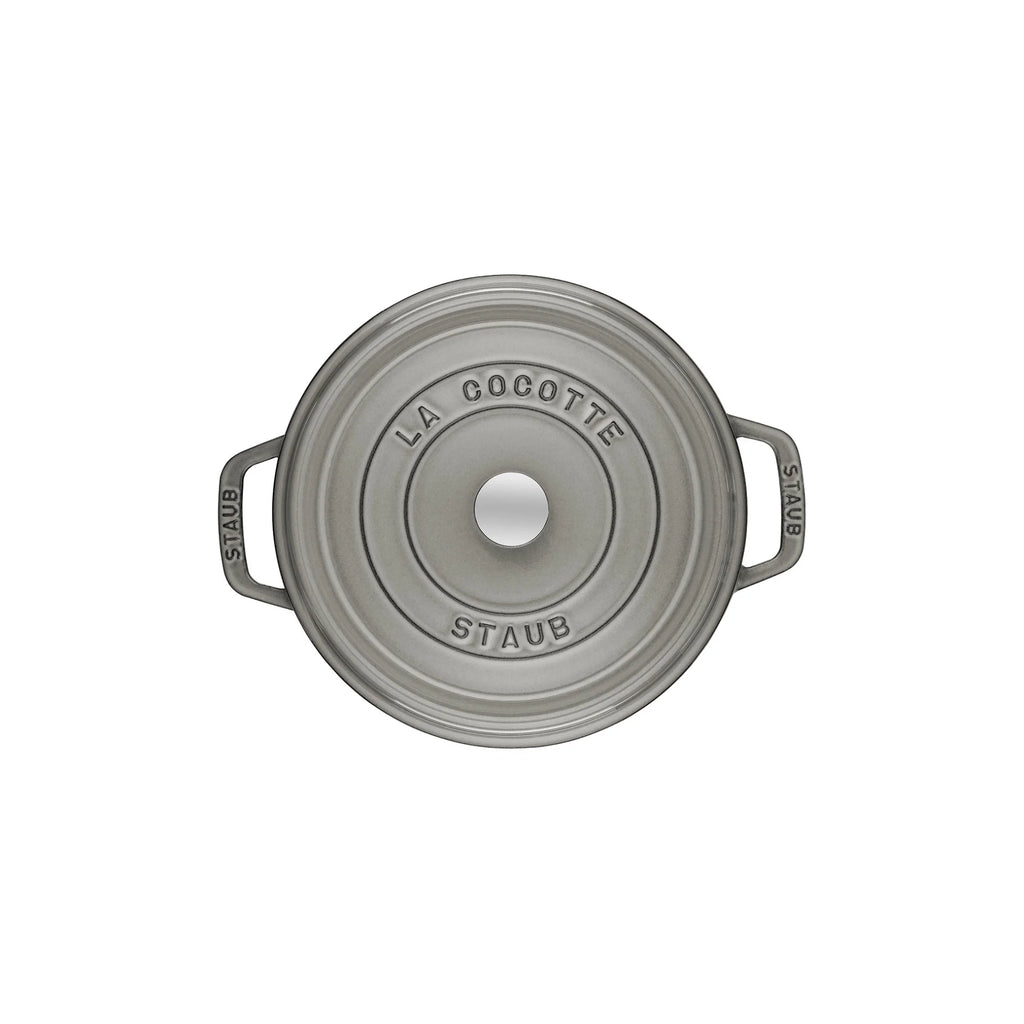 Staub Cast Iron 5.5-qt Round Cocotte - Cherry