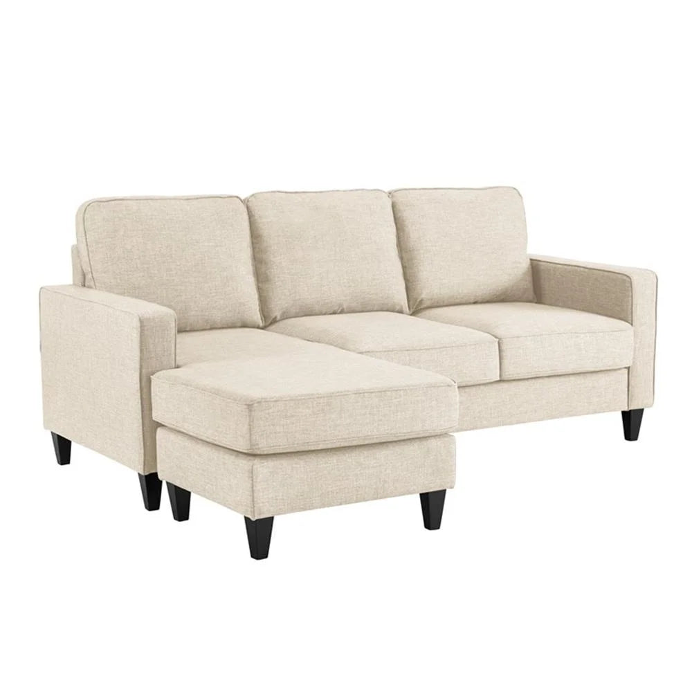 Serta Harmon Square Arm Sectional Navy Blue