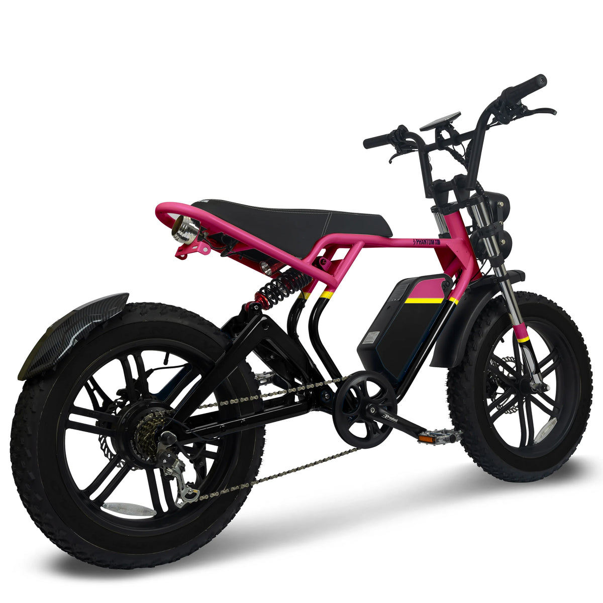 Phantomgogo Electric Bike for Adults Electric Bicycle with Fat Tire Ebike with Full suspension Montiain bike Max Load 330LB, 7 Speed, Removable Battery Moped E-Bike