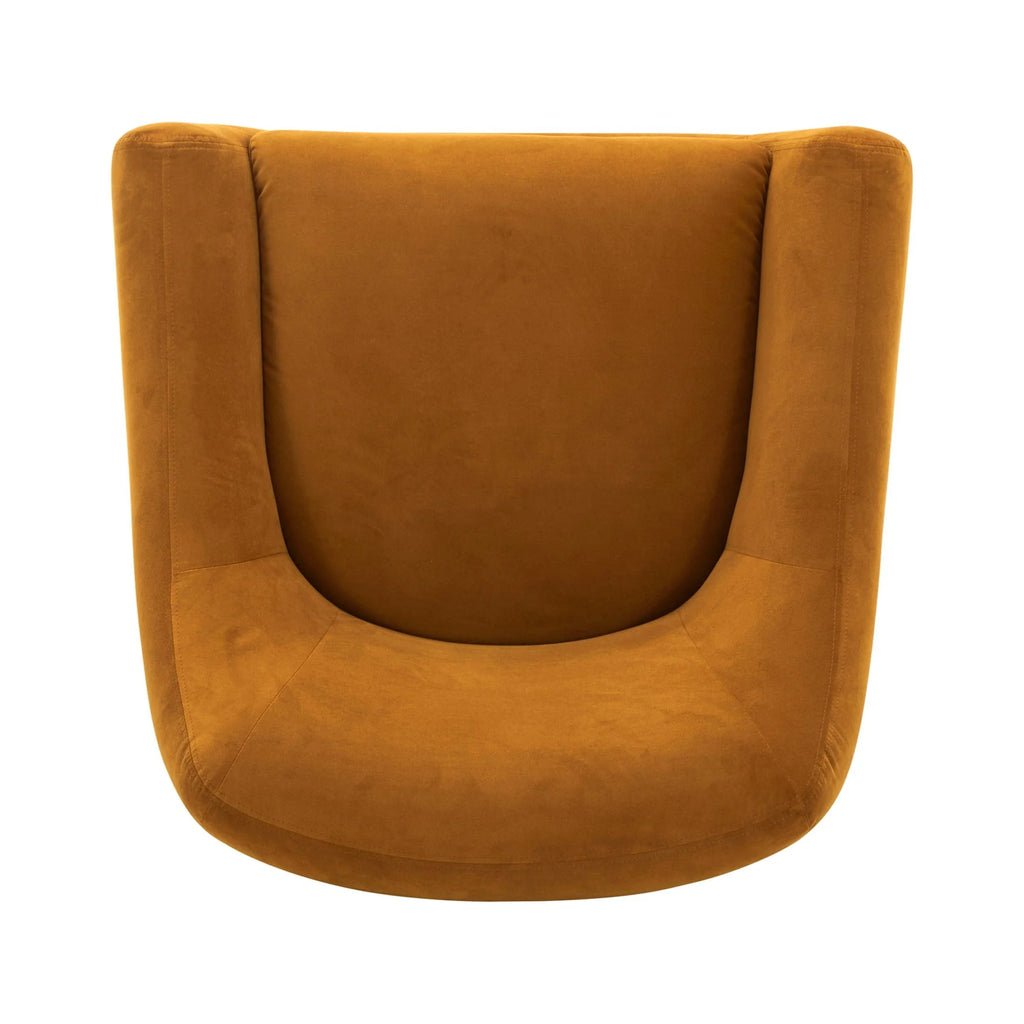 Better Homes & Gardens Emerson Curvy Accent Chair, Truffle Brown Boucle