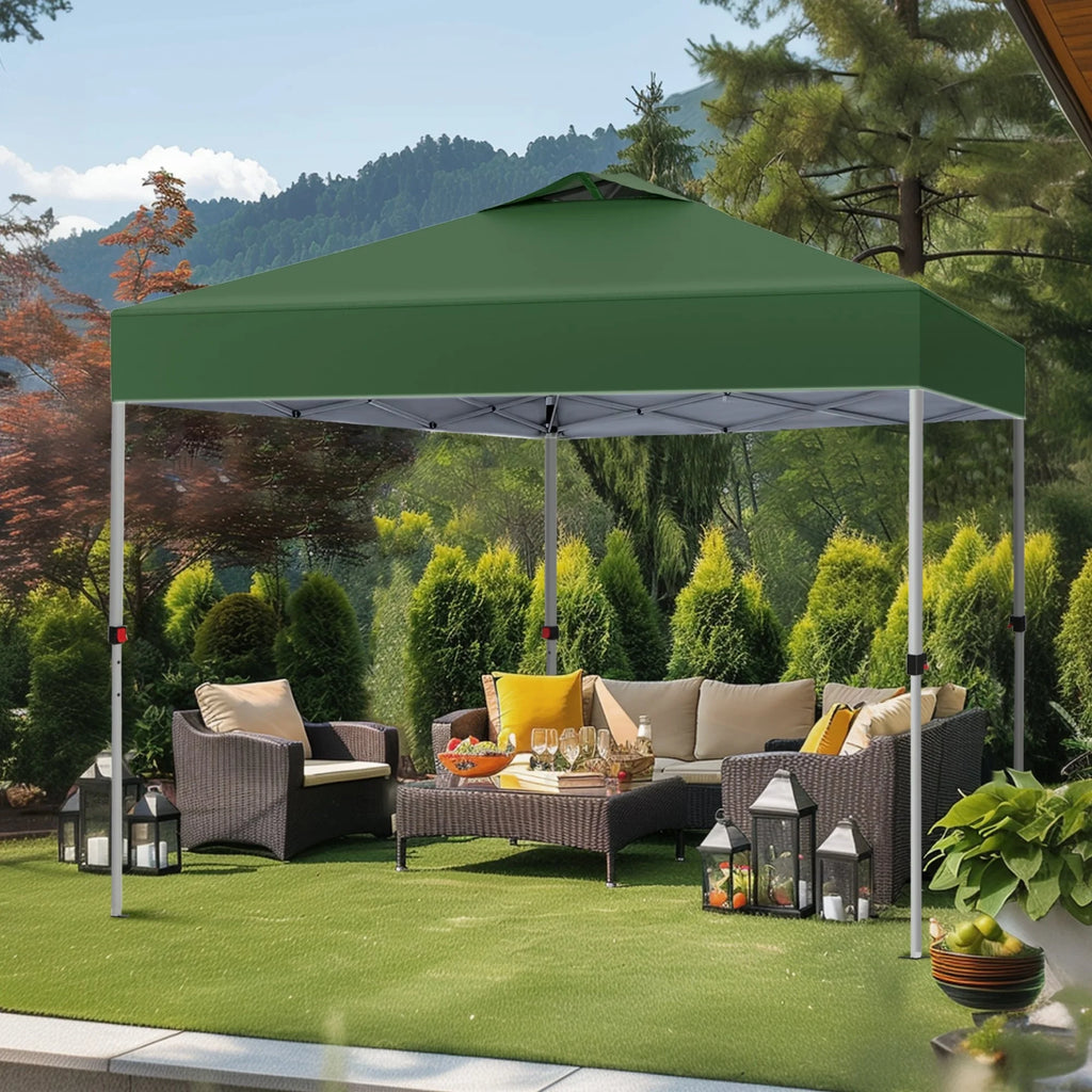 Phi Villa 10ft x 10ft Blue Pop Up Outdoor Canopy, Waterproof