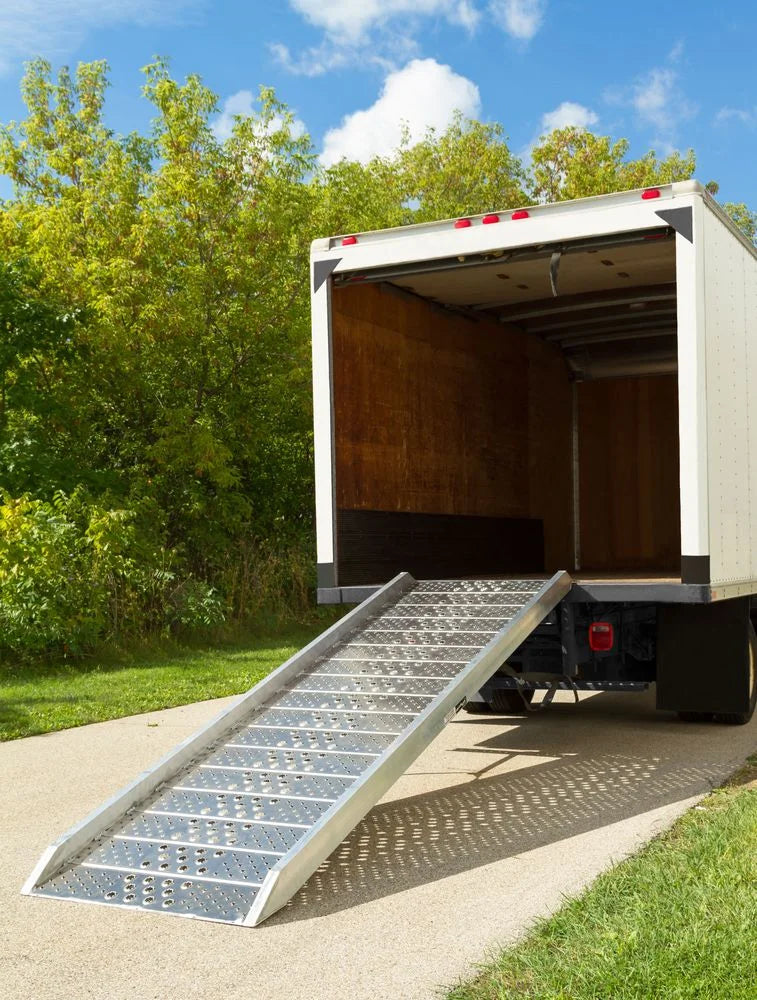 10' Aluminum Box Truck Walk Ramp for 10-36in Load Height