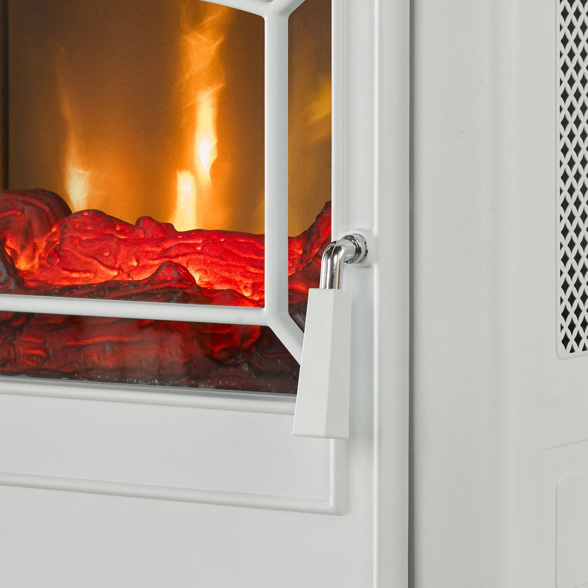 ClassicFlame 17.5"W Infrared Quartz Electric Stove Heater, Insignia Blue