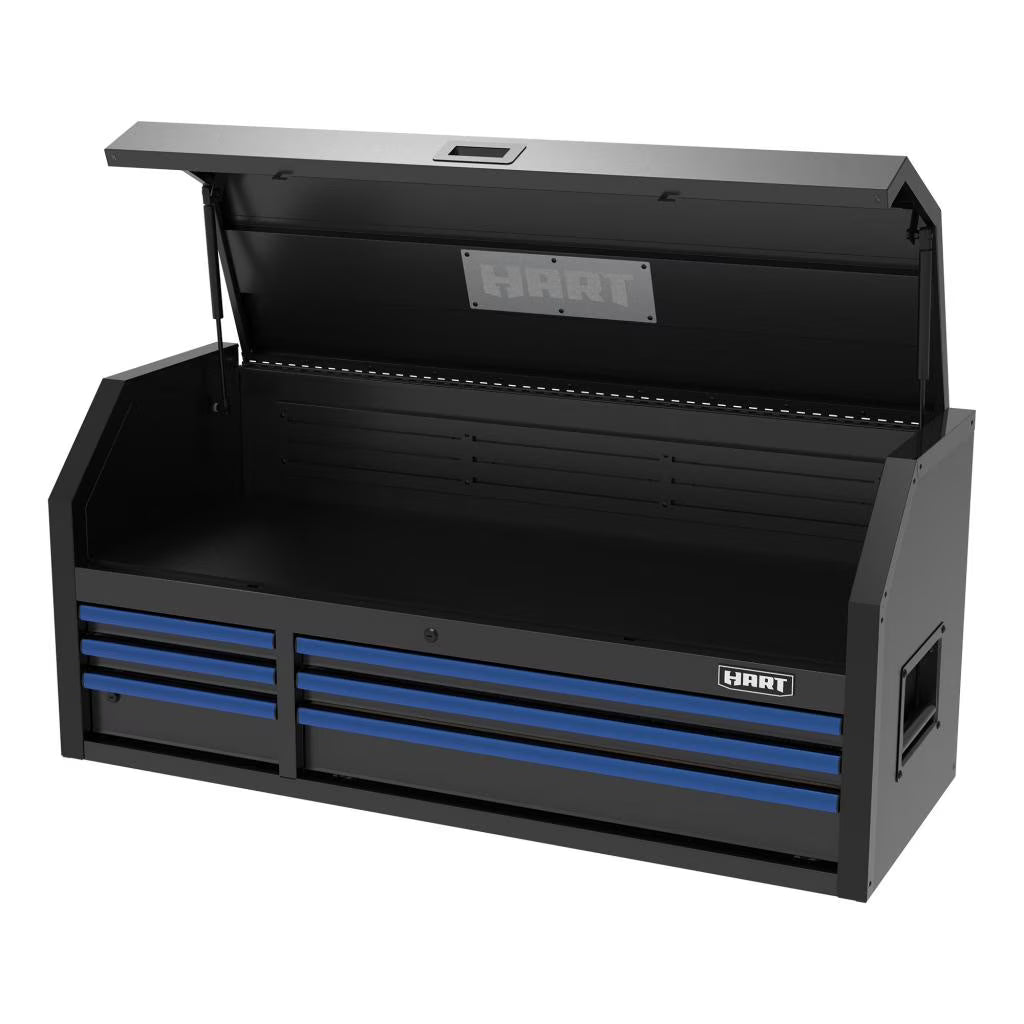 HART 52-Inch 9-Drawer Heavy-Duty Steel Tool Cabinet, Locking Rolling Garage Storage