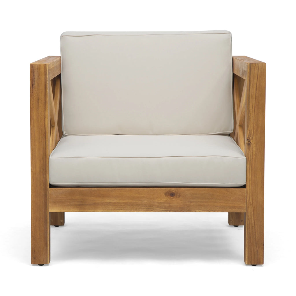 Outdoor Acacia Club Chairs