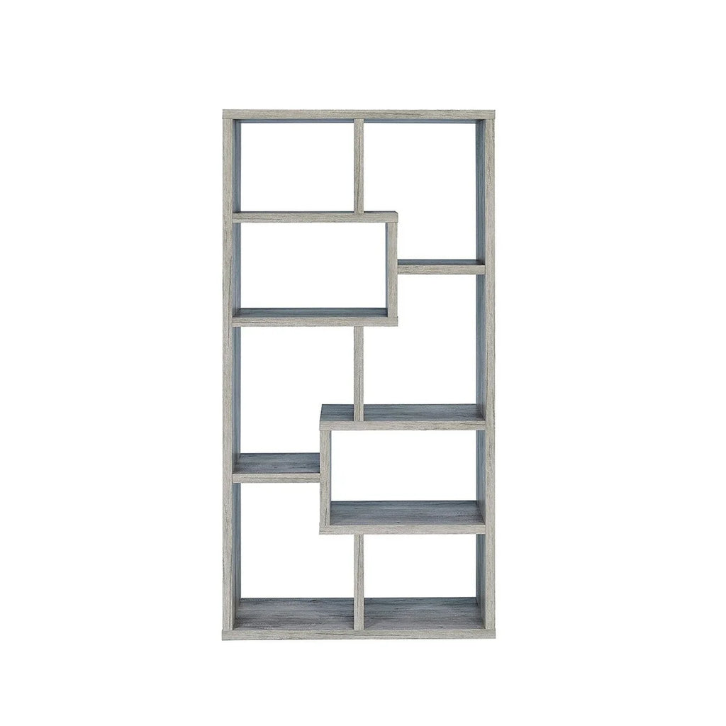 Coaster Company Interlocking 8 Shelf Wood White Bookcase for Home