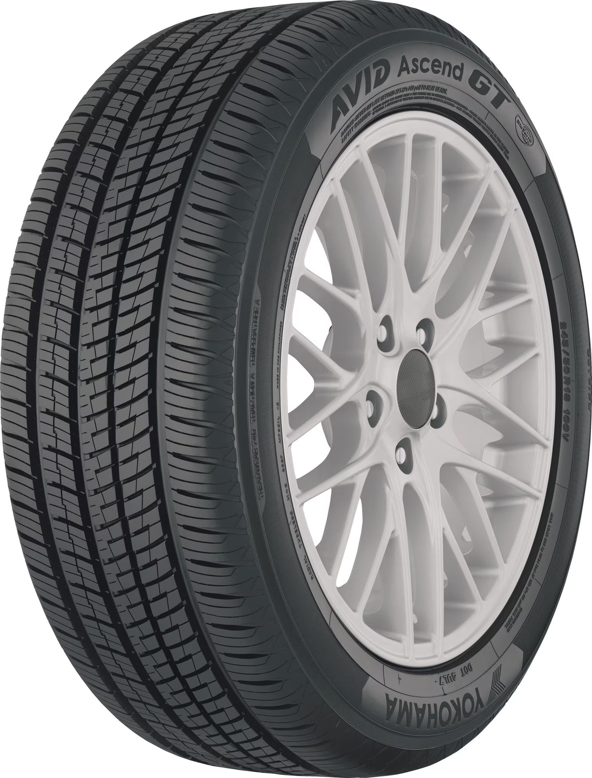 Set of 2 Yokohama Avid Ascend GT 225/40R18 92V Tires 2254018 225 40 18