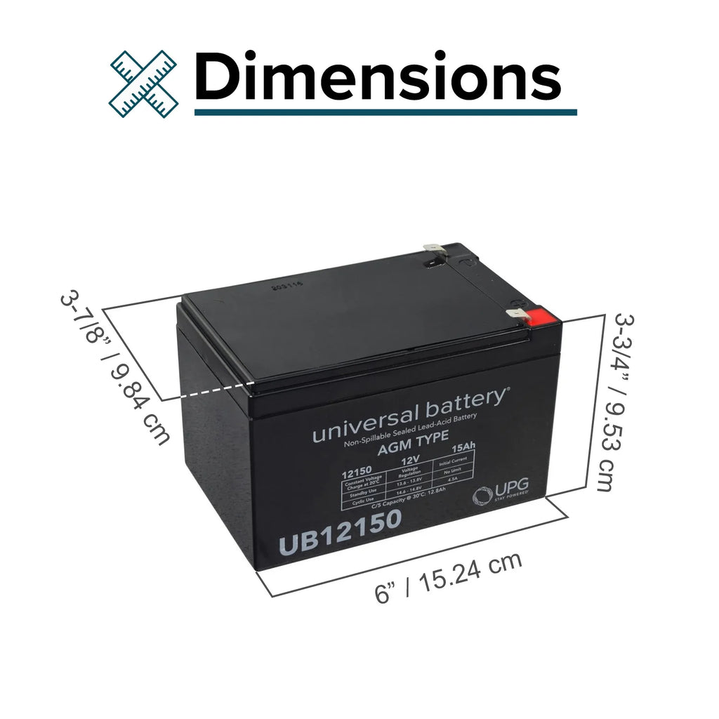 AlveyTech 36 Volt Battery Pack (15 Ah with Harness) for the Razor DXT Electric Drift Trike, Scooter