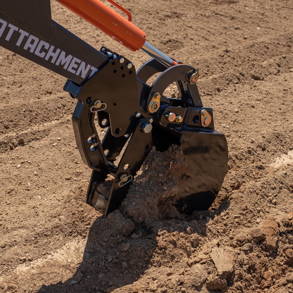 Titan Attachments Skid Steer Fronthoe 24" Bucket and Thumb, Excavator Attachment Bobcat Loader
