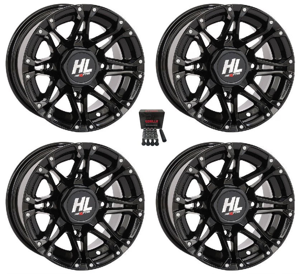 High Lifter by STI HL3 12" Wheels Black Sportsman RZR Ranger