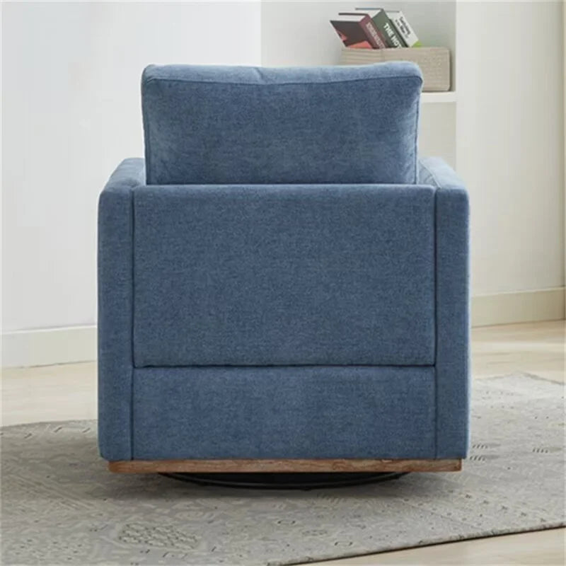 Swivel Accent Chair, Modern Chenille Upholstered Lounge Chair Armchair with 360 Degree Swiveling Base, Leisure Club Chair Comfy Accent Single Sofa Chair for Nursery Bedroom Living Room, Taupe