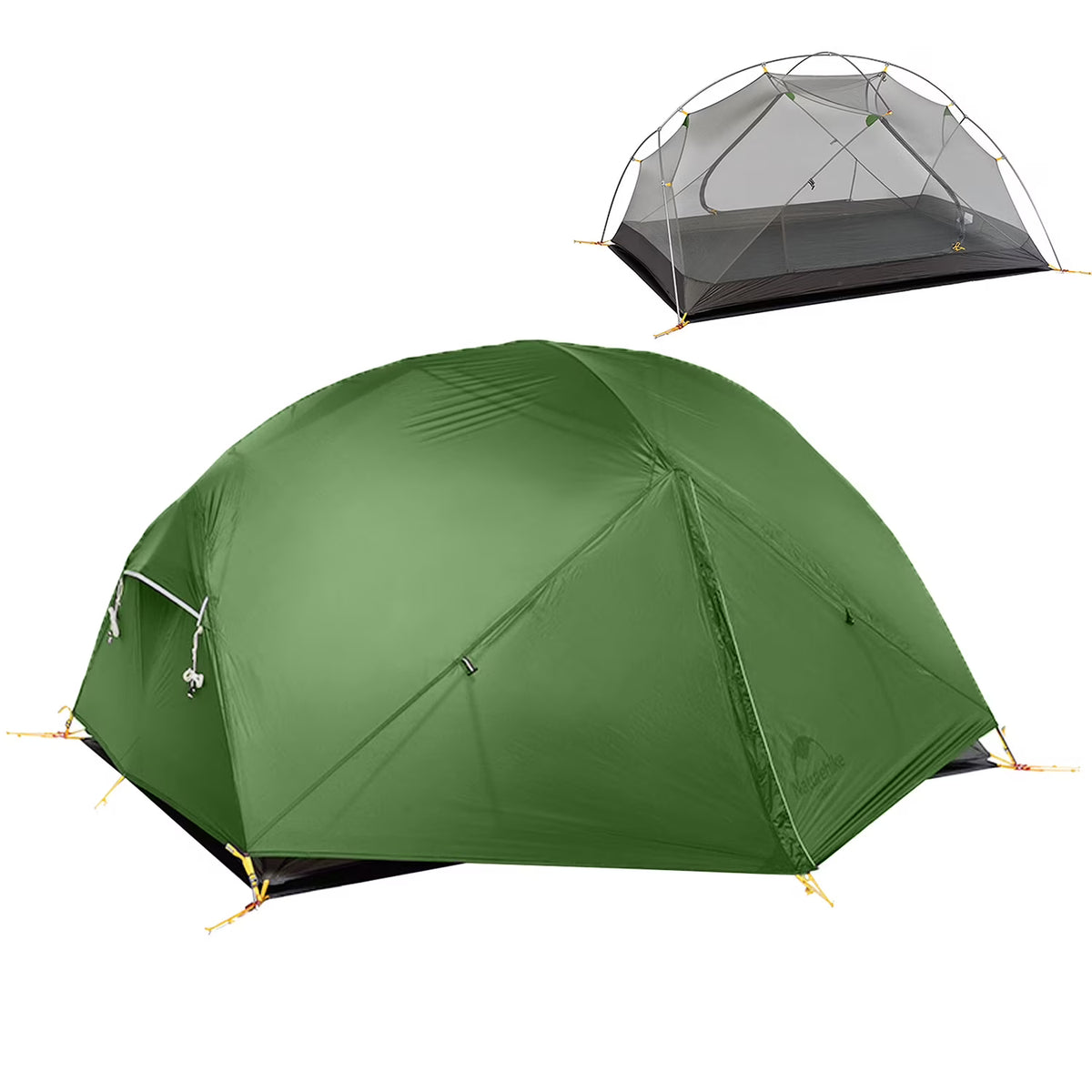 Naturehike Mongar Backpacking Camping Tent 2 Person Lightweight Waterproof with Footprint