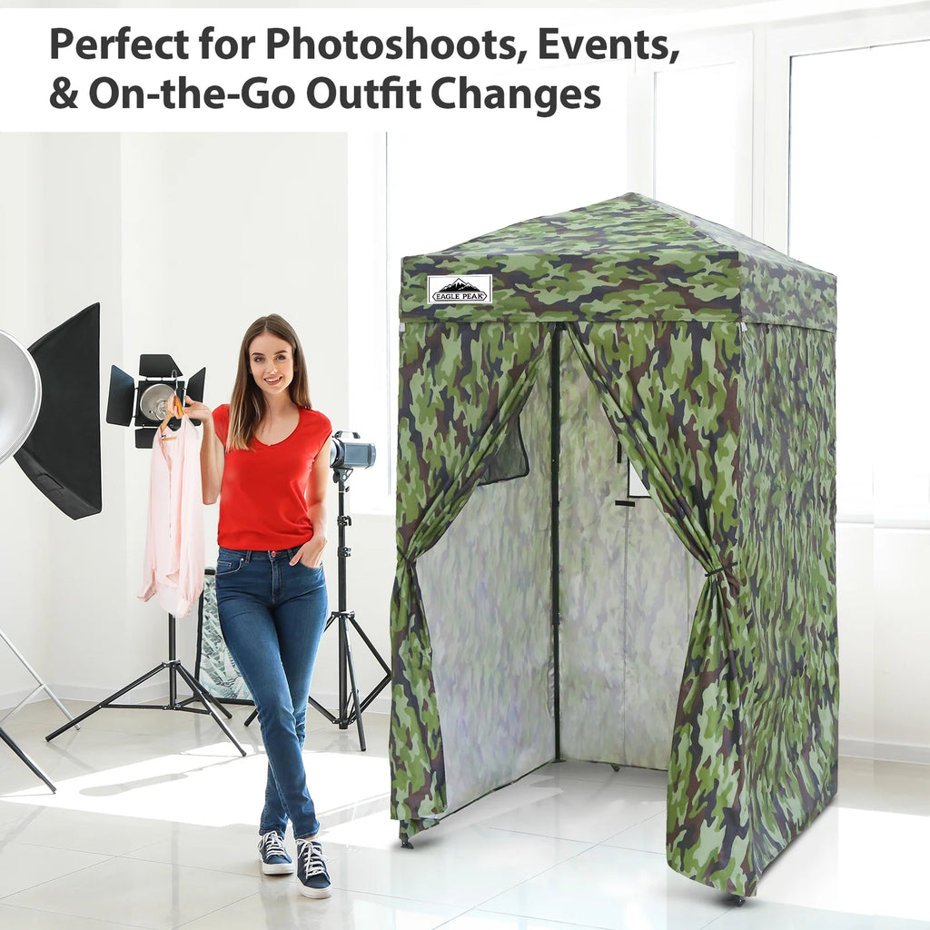 EAGLE PEAK Flex Ultra Compact 4 ft x 4 ft Pop-up Changing Room Canopy, Portable Privacy Cabana