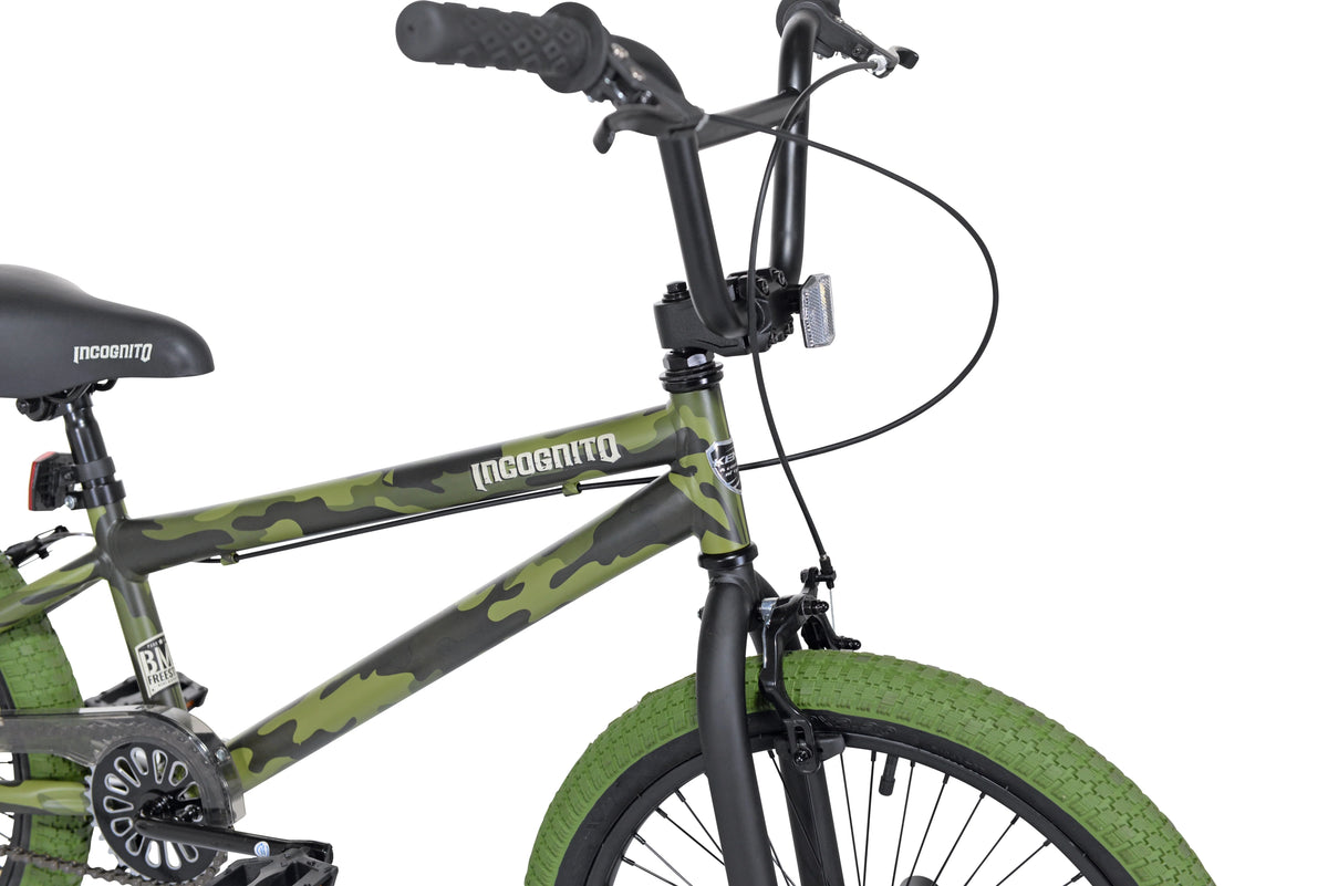 Kent Bicycles 20" Incognito Boy's BMX Child Bicycle, Green Camouflage