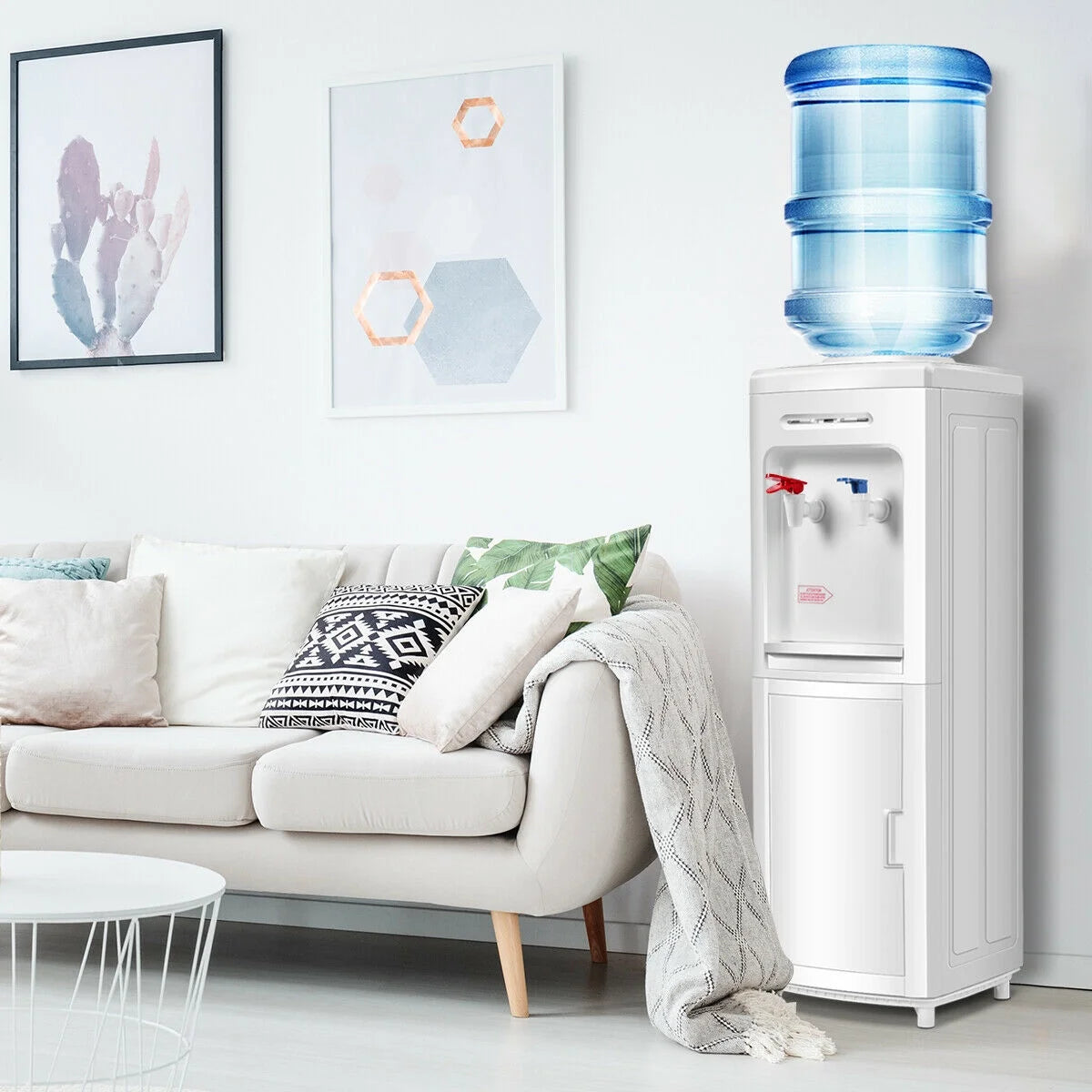 Costway Water Dispenser 5 Gallon Bottle Load Electric Primo Home 33 Inch