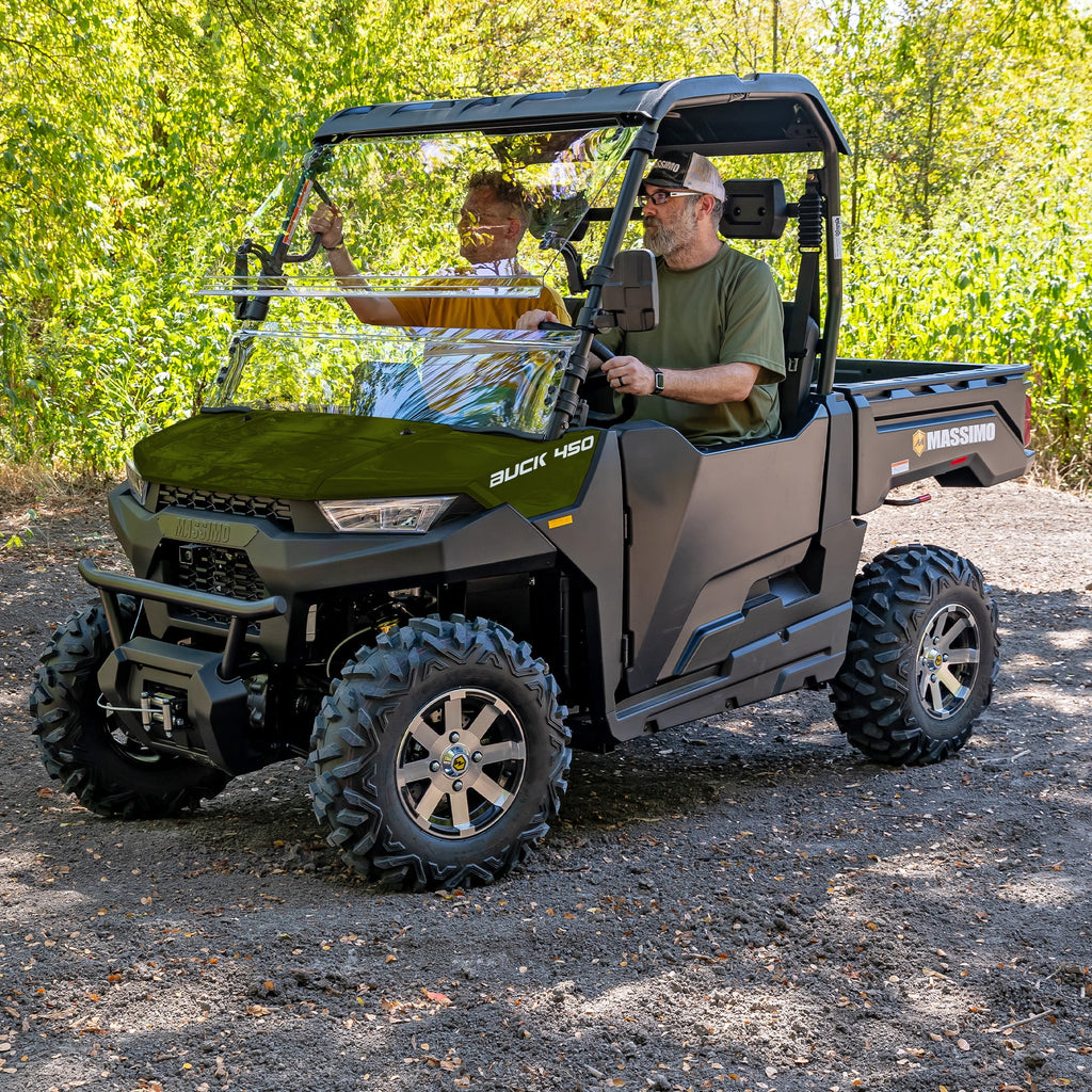 Massimo Buck 450 Side by Side UTV, EFI, 4 Stroke, 325cc, 25.5 HP, 4X4, 3000lb Winch - Red