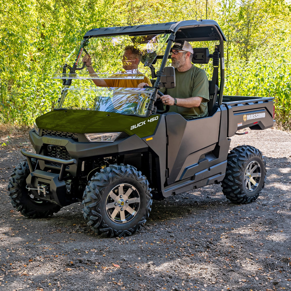 Massimo Buck 450 Side by Side UTV, EFI, 4 Stroke, 325cc, 25.5 HP, 4X4, 3000lb Winch - Red