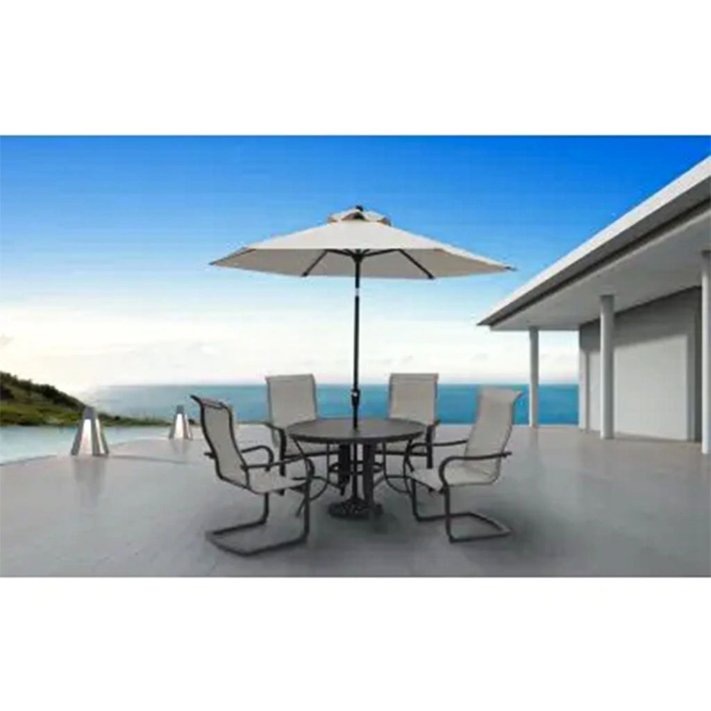 Four Seasons Courtyard Palermo Market Patio Umbrella with Push Button Tilt