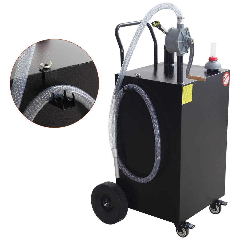 Ladcaser 30/45/50 Gallon Portable Oil Transfer Fluid Diesel Fuel Storage Tanks Gas Caddy Storage Diesel Kerosene Storage Containers for Boat, ATV, Car, Motorcycle