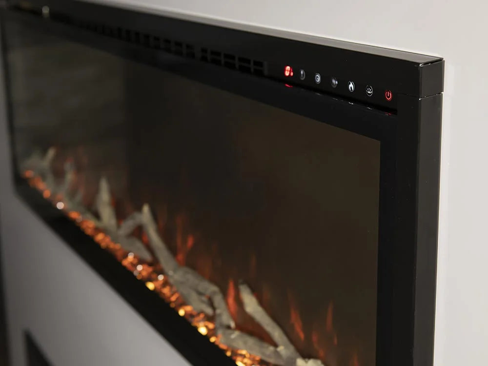Modern Flames Spectrum Slimline Built-in/Wall Mounted Electric Fireplace, Sizes: 50"-100"