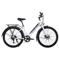 27.5" Concord Step-Thru Electric Commuter Bike, 36V, White, Fits Riders 5'1" - 6'1", Adult, Unisex