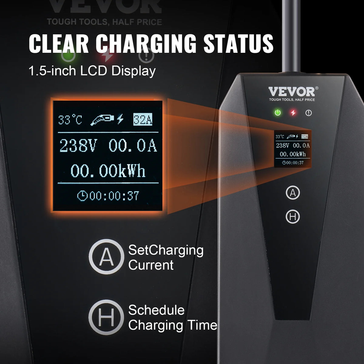 BENTISM EV-B06-US007B Universal SAE J1772 Portable EV Car Charger