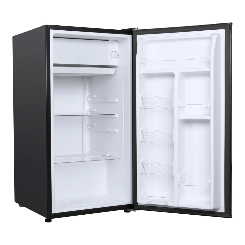 Galanz 3.3 Cu ft One Door Mini Fridge, Black Estar, New