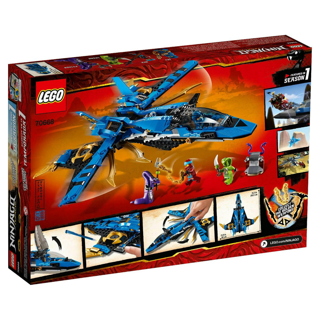 LEGO Ninjago Jay-s Storm Fighter 70668 Building Set (490 Pieces)