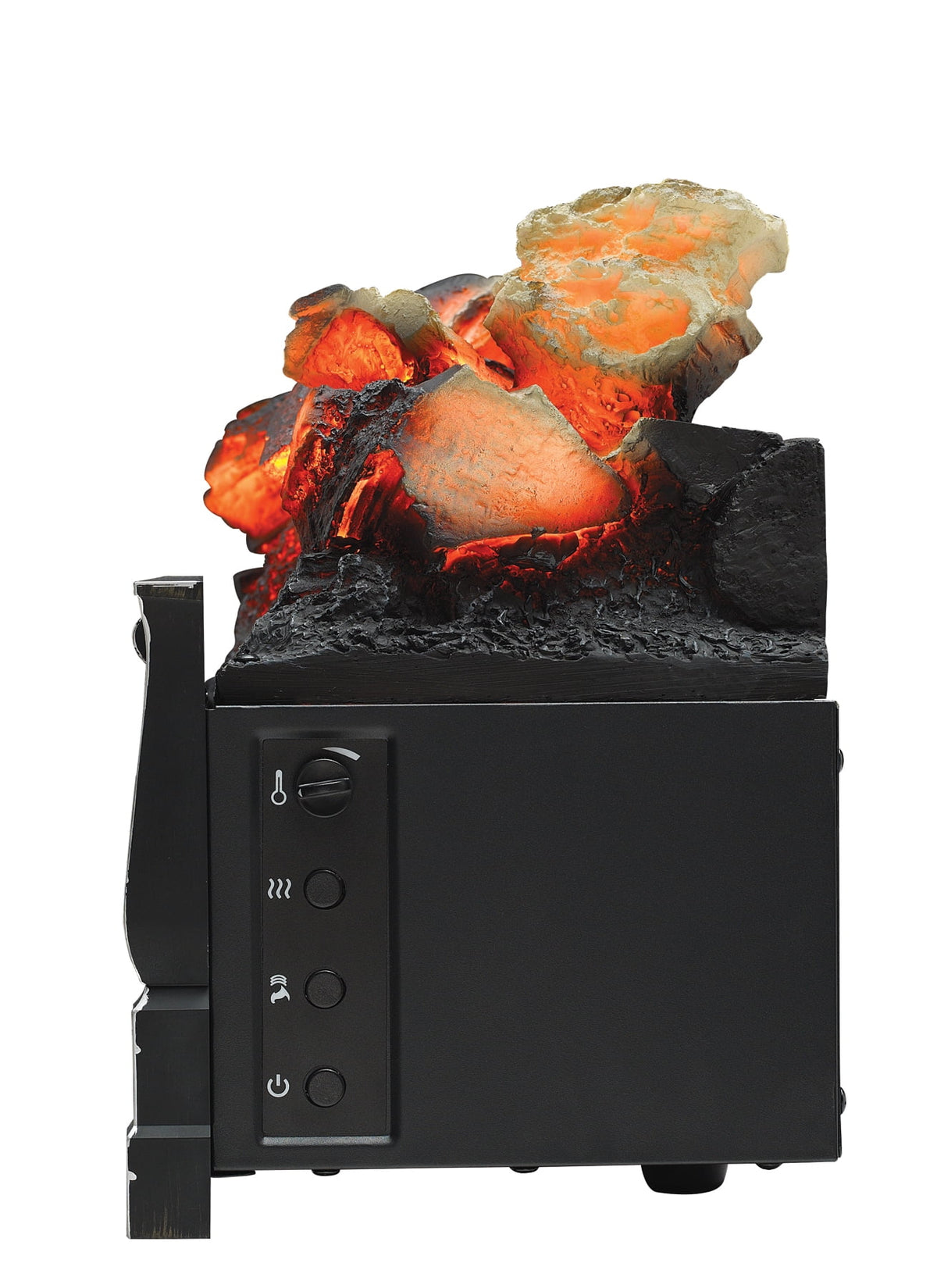 Duraflame Infrared Quartz Log Set Heater with Realistic Ember Bed and Logs, Black, 13.64 lb