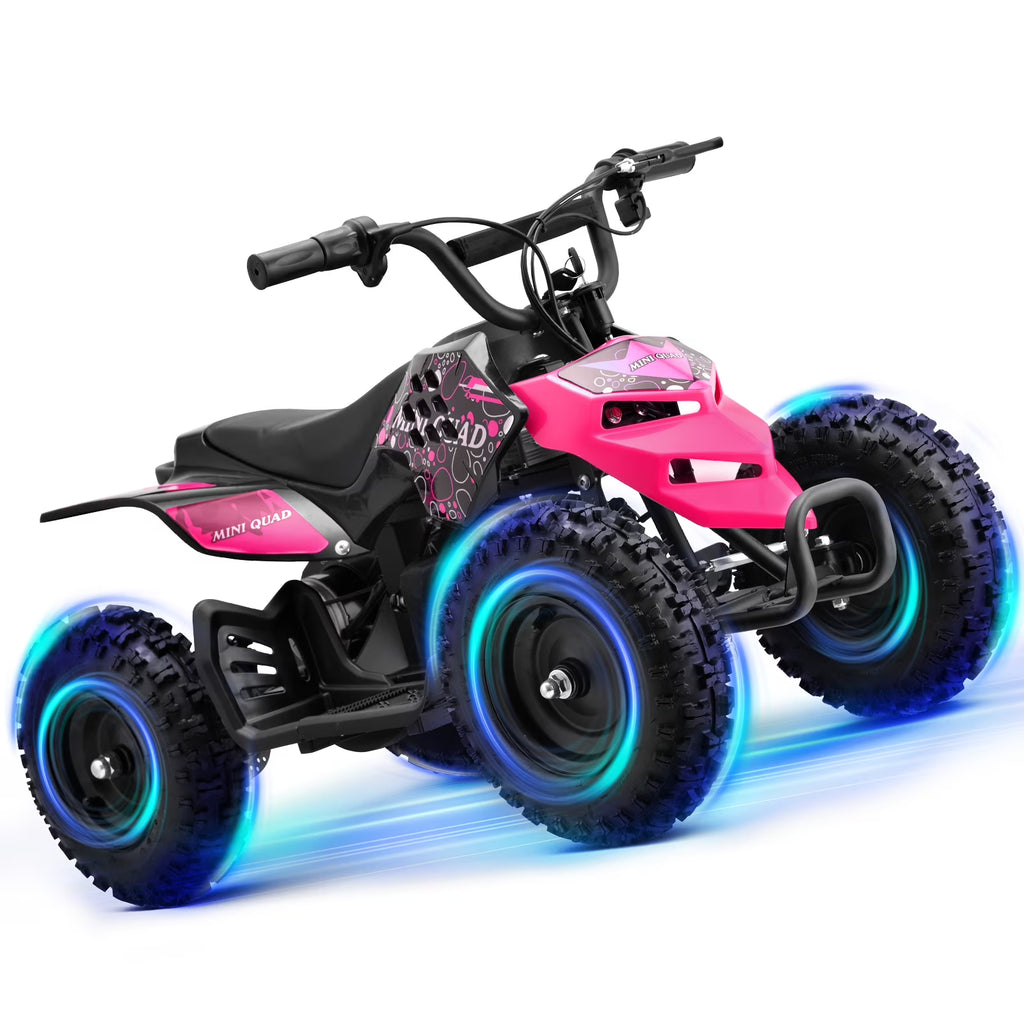 Tcdjtc Electric Dirt Quad EA17 24V 500W ATV with Suspension, Parent Speed Control