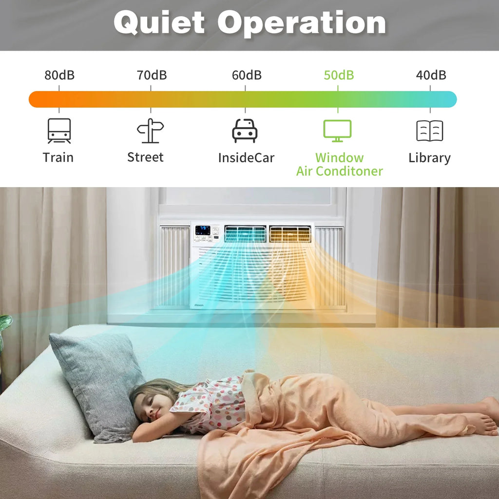Ktaxon WiFi Enabled 8000 BTU Heat And Cool Window Air Conditioner With Wifi Controls