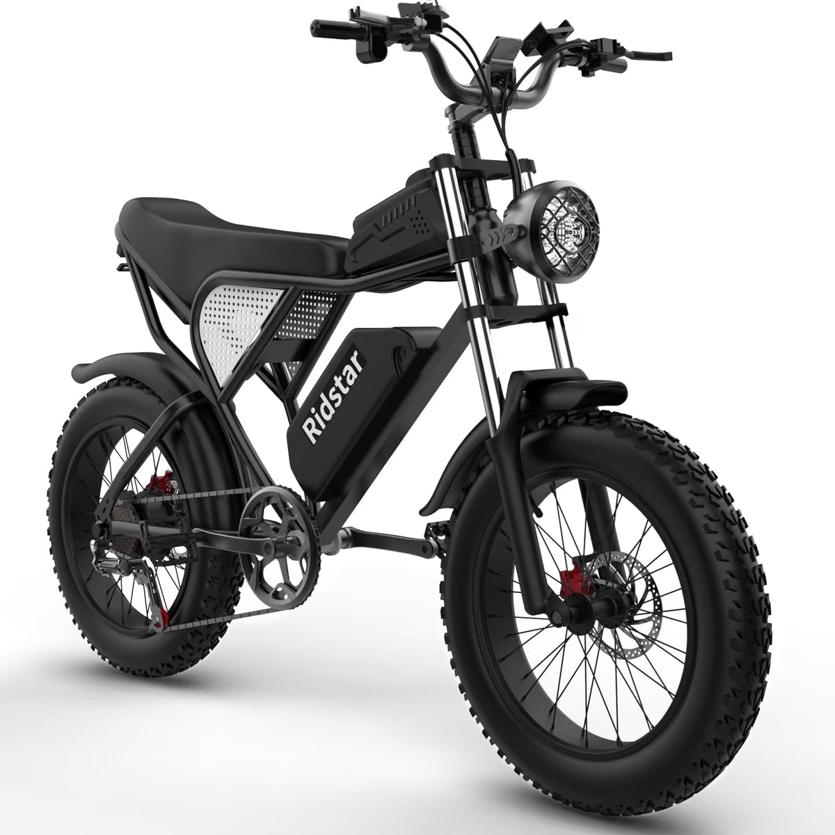 Ridstar Electric Bike for Adults,Peak 1500W 30MPH,48V 15.6Ah Electric Bicycle,Full Suspension Mountain Bike UL2849