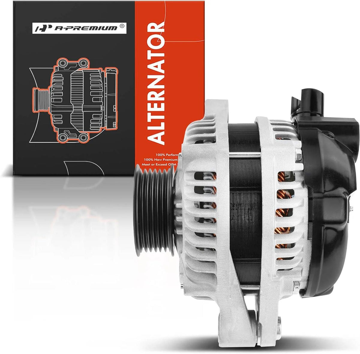 A-Premium Alternator with 12V 130A for Honda Odyssey 2005-2007, Pilot 2005-2008, Ridgeline 2006 & Acura MDX - 3.2L 3.5L