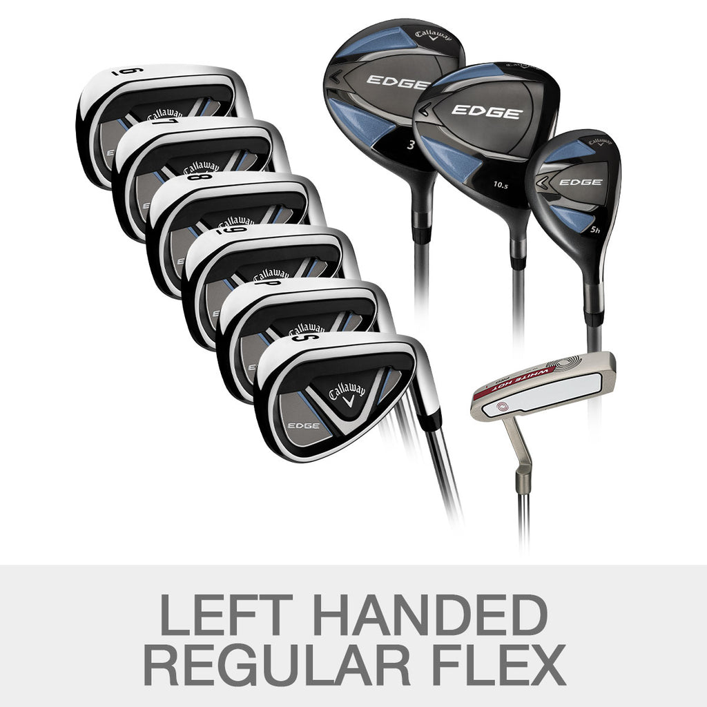 Callaway Edge Regular Flex 10-piece Golf Club Set, Left Handed