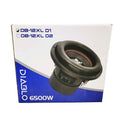 Diablo Water Resistance Car Subwoofers with Paper Cone, Aluminum Black, 12"