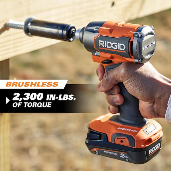 18V Brushless Cordless 2-Tool Combo Kit w/ Hammer Drill, Impact Driver, Batteries, Charger, Bag & FREE Recip Saw