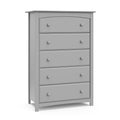 Storkcraft Kenton 5 Drawer Nursery Dresser, Pebble Gray
