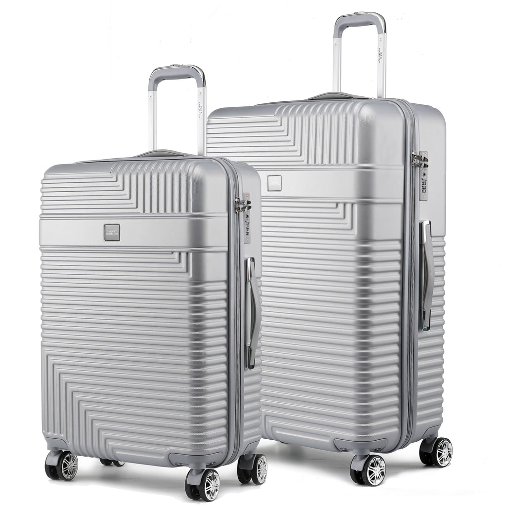 MKF Collection Felicity Extra Large & Large Hardside Luggage 2 pcs, Luxurious Travel Suitcase by Mia K - Rose Gold