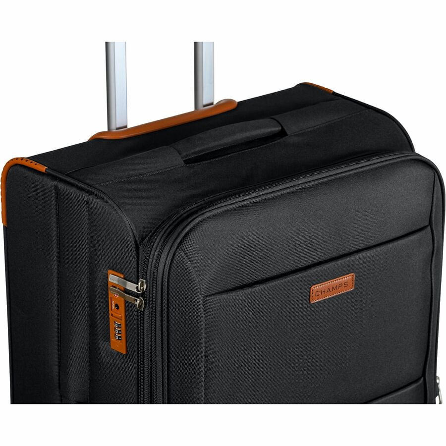CHAMPS Classic Collection, 3-piece Softside Luggage set, Black
