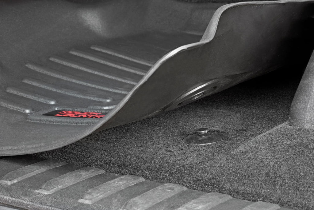 Rough Country Floor Mats for 2017-2024 Nissan Titan | 16-24 Titan XD - M-81712