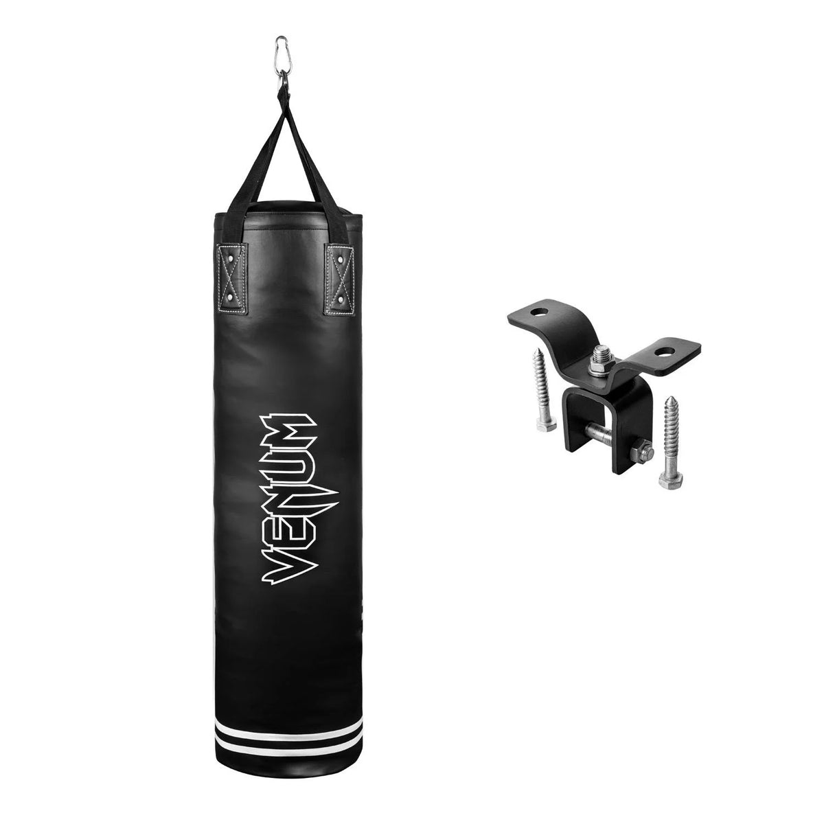 Venum Classic 70 lb Heavy Punching Bag Kit �?Boxing & MMA Training �?Black/White �?48�?Assembled