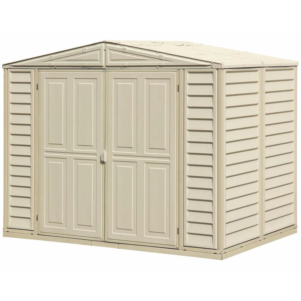 Duramax 8ft x 5.5ft Duramate Vinyl Shed with Foundation