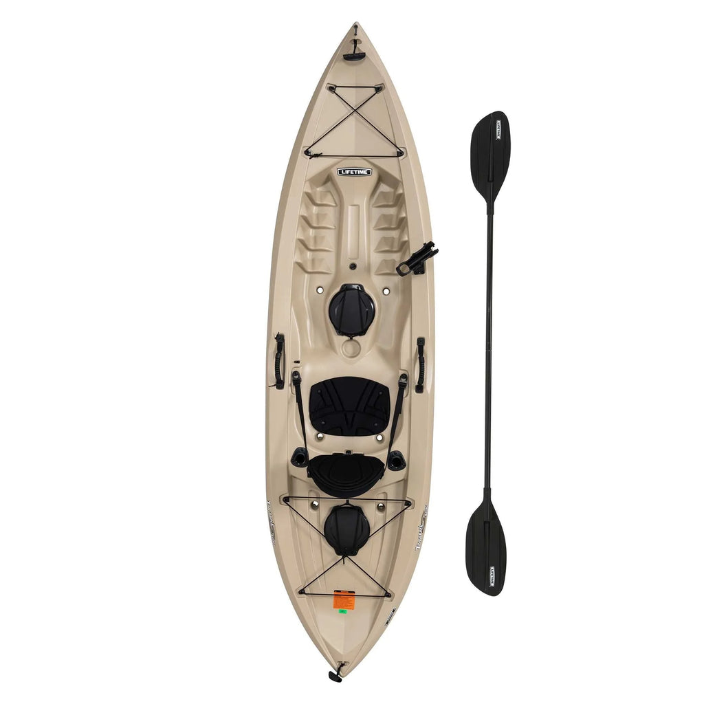 Lifetime Tamarack Angler 10 ft Sit-on-Top Fishing Kayak, Tan (90508)