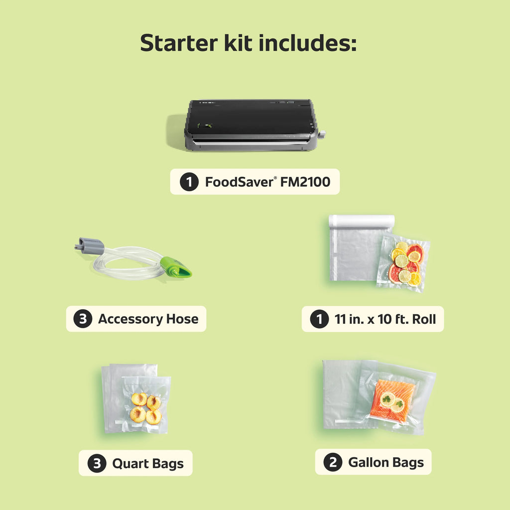 FoodSaver FM2100-000 Vacuum Sealing System for Food Preservation
