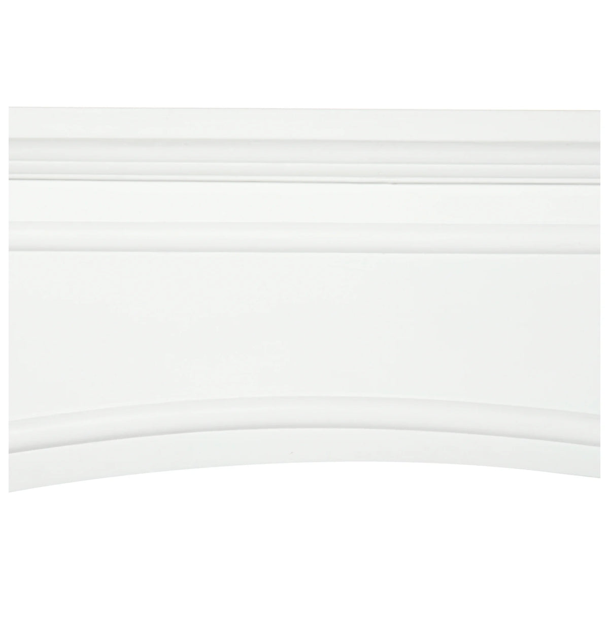 Modern Fireplace Mantel, Surround Mantels for Fireplace with Decorative Pattern Interior Width 29" White