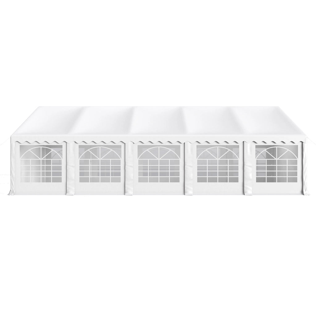 MAISON ARTS 16'X32' Party Tent Heavy Duty Wedding Party Tent Outdoor Patio Tent Outdoor Gazebo Event Shelter Canopy with Carry Bags 16X32FT - White
